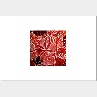 Red Flower Print 1 Posters and Art